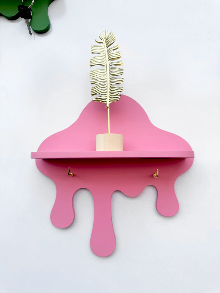 Drip Wall Shelf with Key Holder - Pack of 3