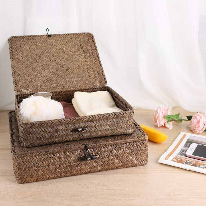 Wicker Storage Basket Bins