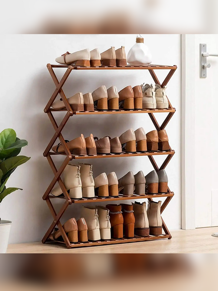 Graceful Foldable Shoe Rack