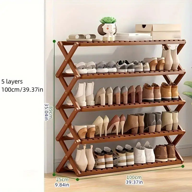 Graceful Foldable Shoe Rack