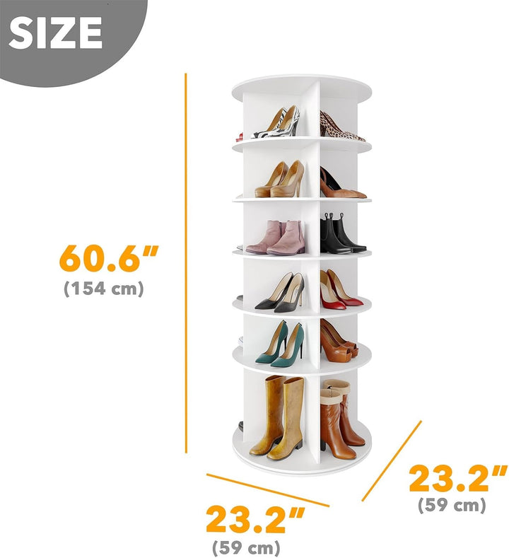 Stylish Rotating Shoe Rack 8 Tier