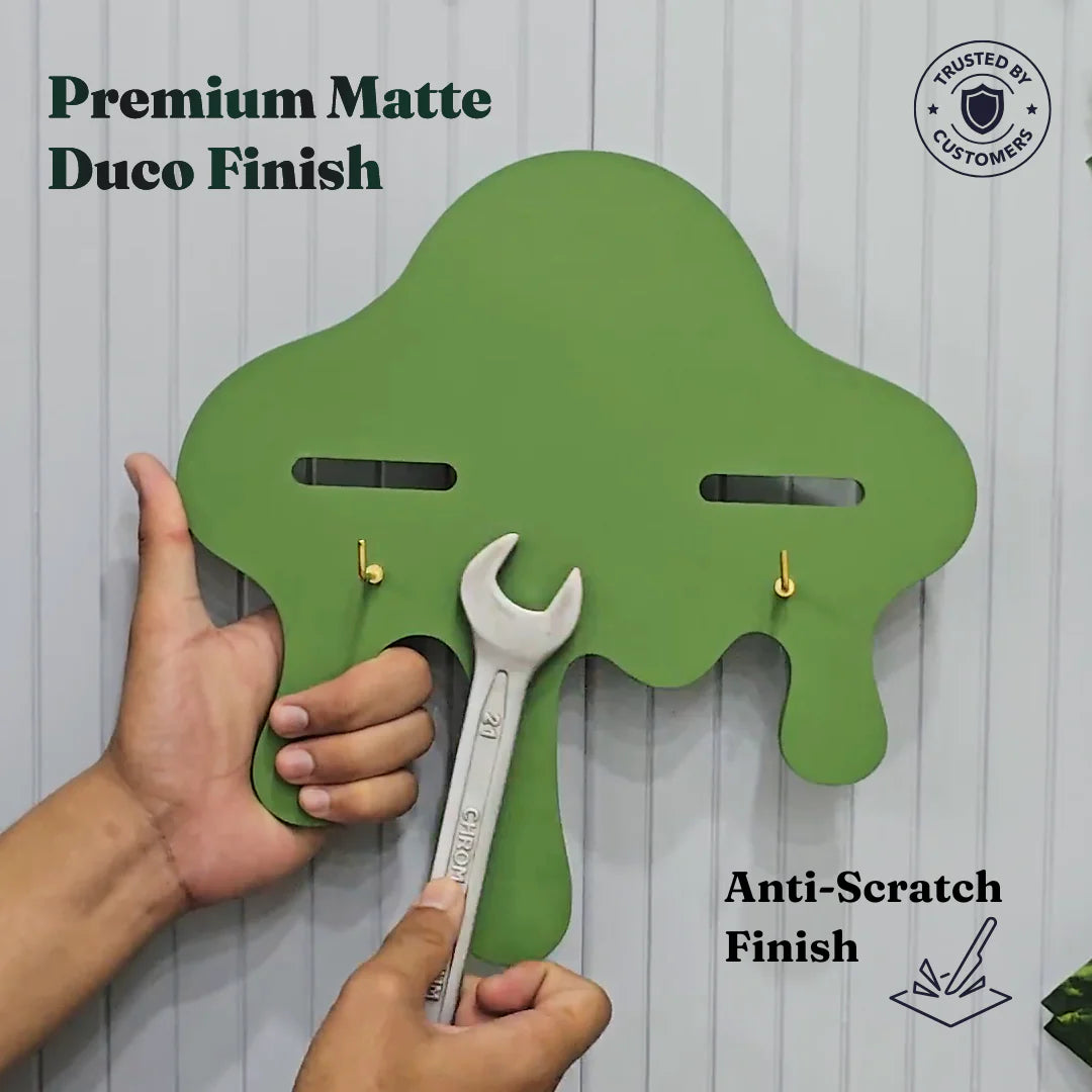 drip wall shelf anti-scratch finish
