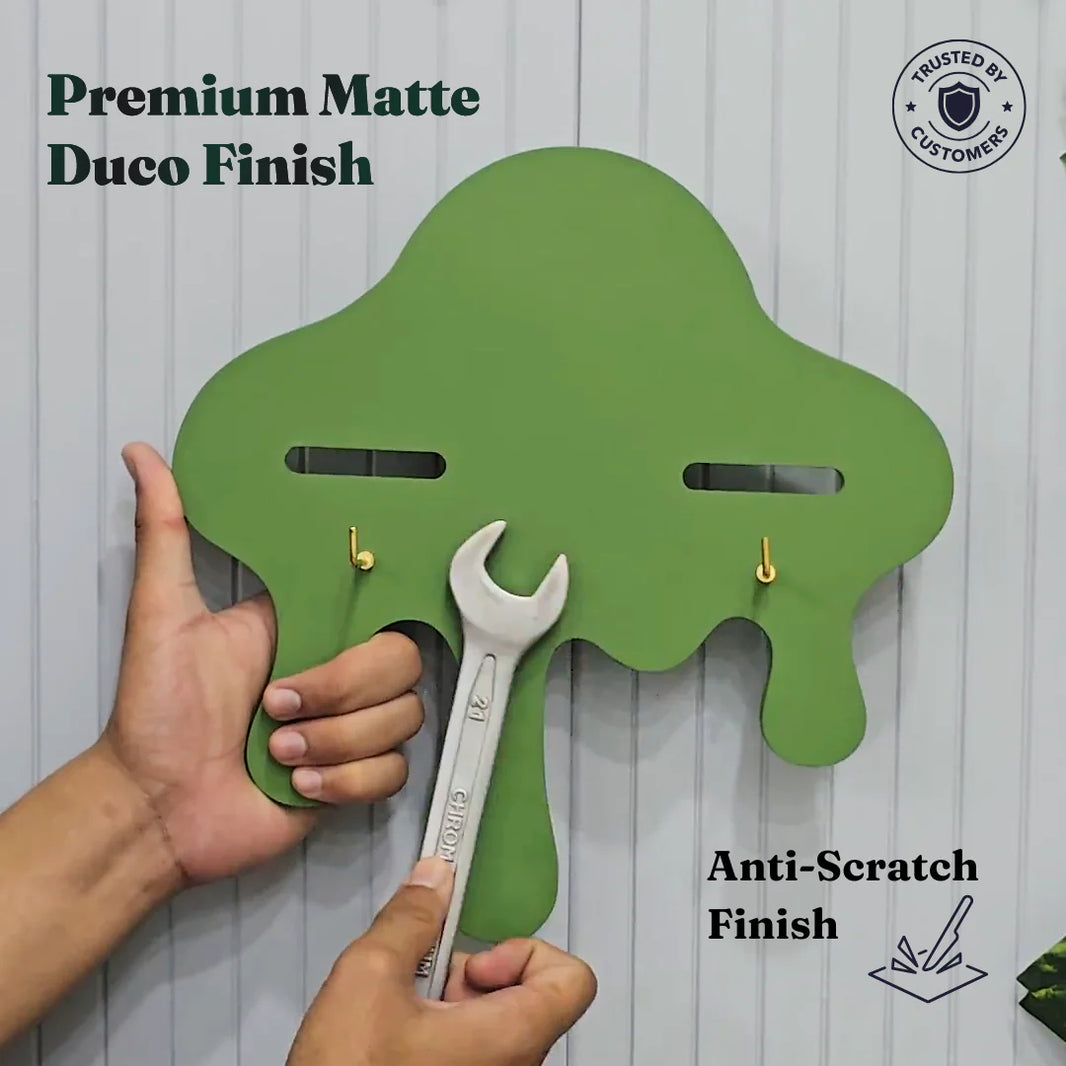 drip wall shelf anti-scratch finish